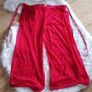 pan dulce cover up mesh beach pants red vintage